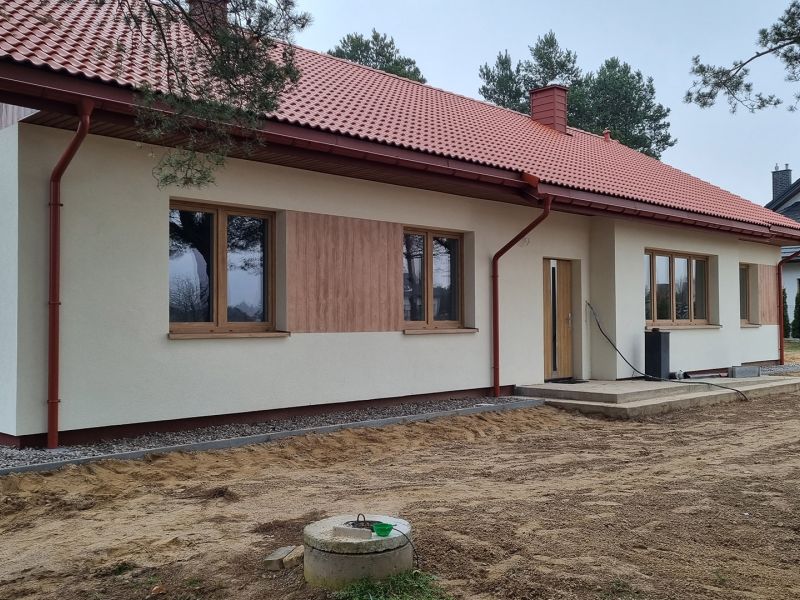 Budowa domu parterowego 160,58 m² - Solniczki