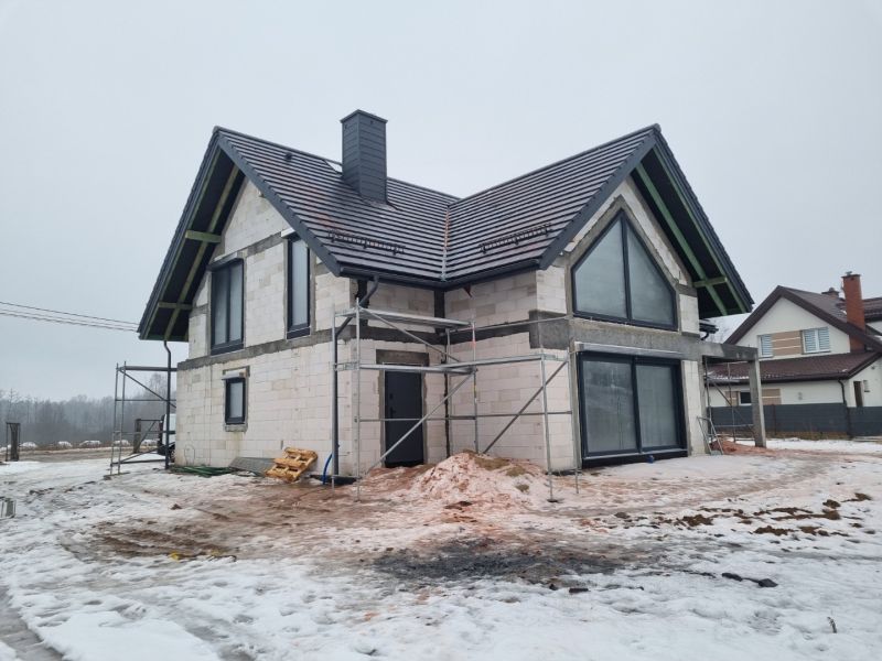 Budowa domu jednorodzinnego 198 m² - Lewickie